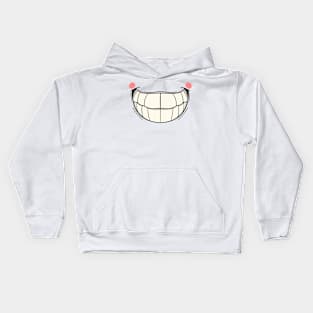 Super Wide Smile  - Face Mask Kids Hoodie